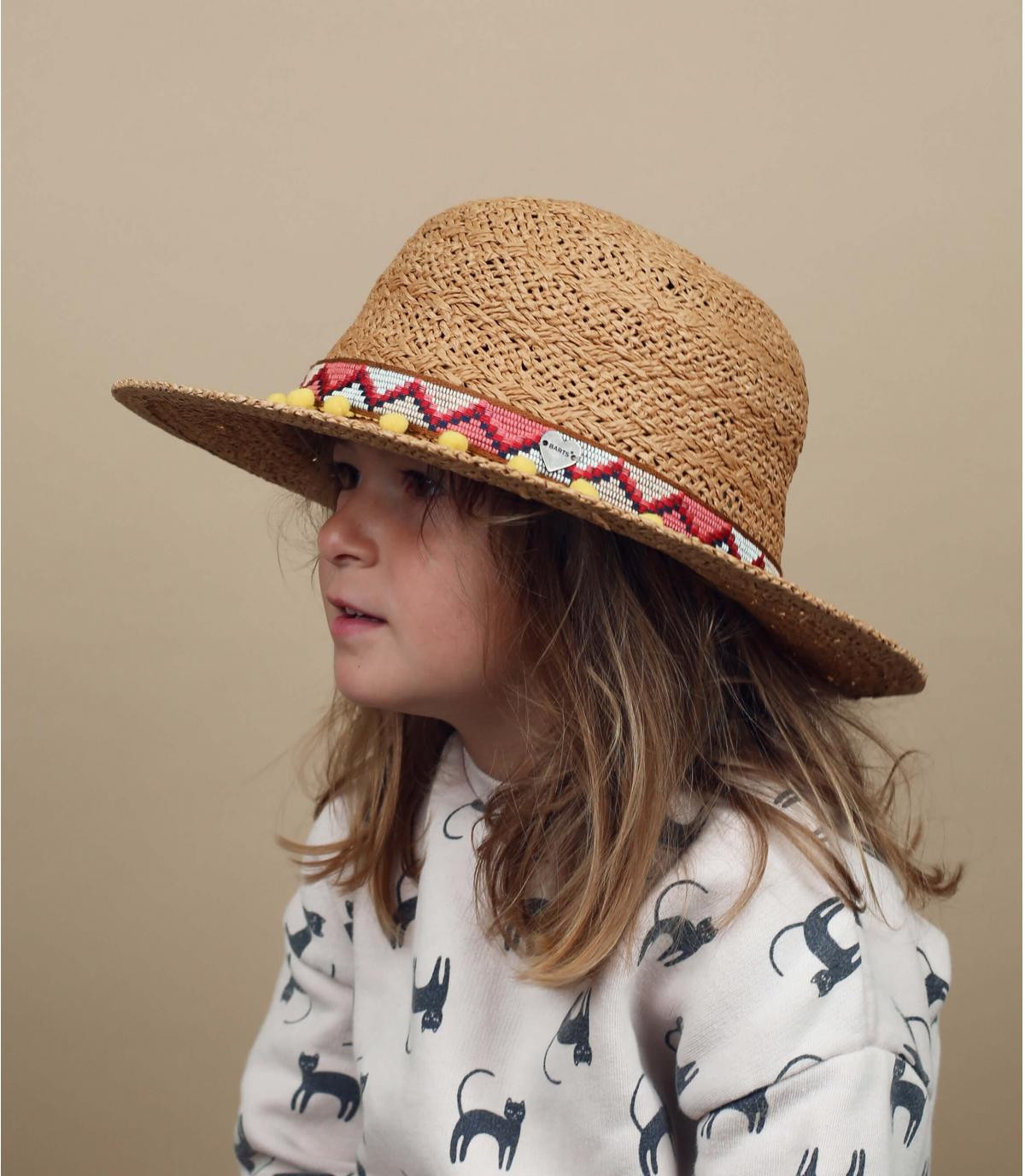 Straw hat children Barts Butterfly Kids natural